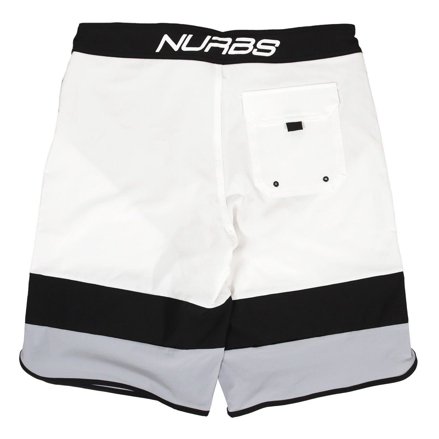 ステージショーツ（サーフパンツ） WHITE/GRAY 01 – NURBS(ナーブス)