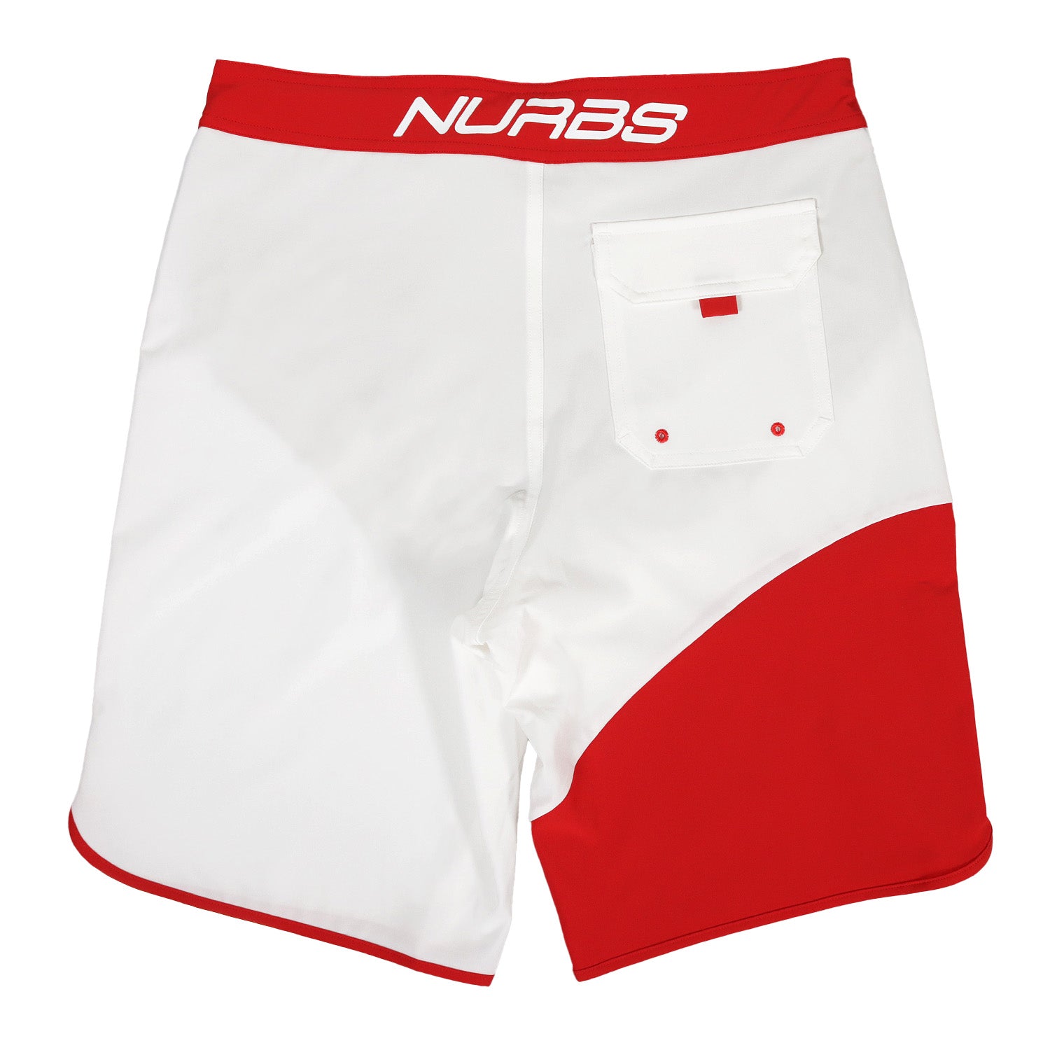 ステージショーツ（サーフパンツ） WHITE/RED CIRCLE 01 – NURBS(ナーブス)