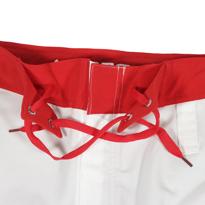 ステージショーツ（サーフパンツ） WHITE/RED CIRCLE 01